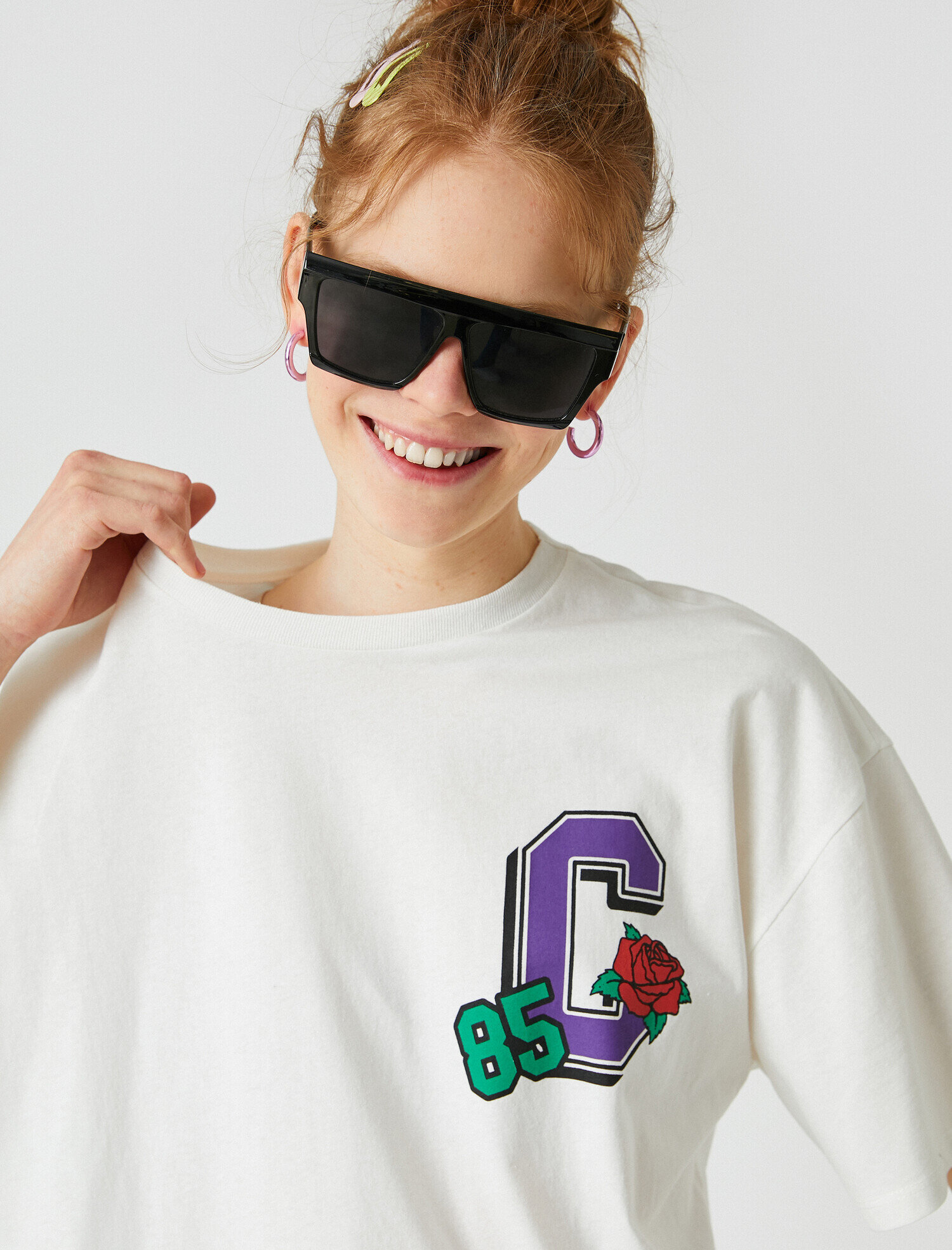   Kısa Kollu Baskılı Tişört