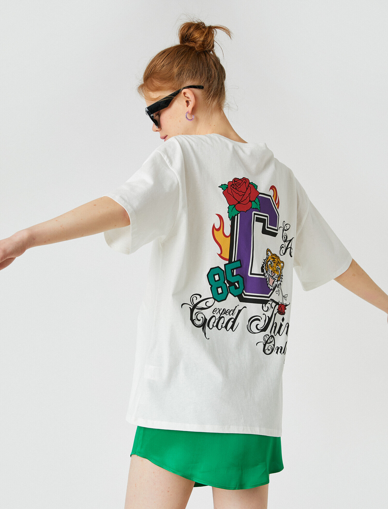   Kısa Kollu Baskılı Tişört