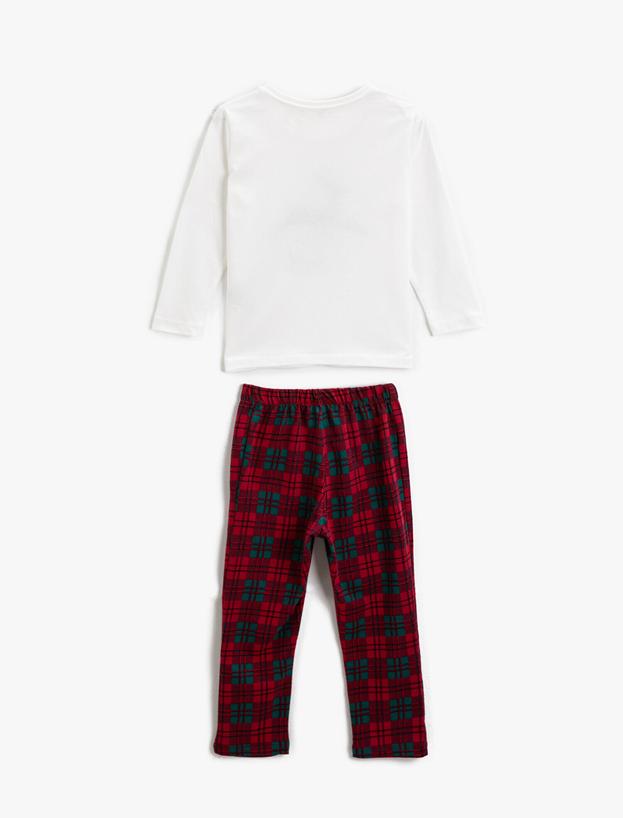  Yeni Yıl Temalı Pamuklu Pijama Takımı