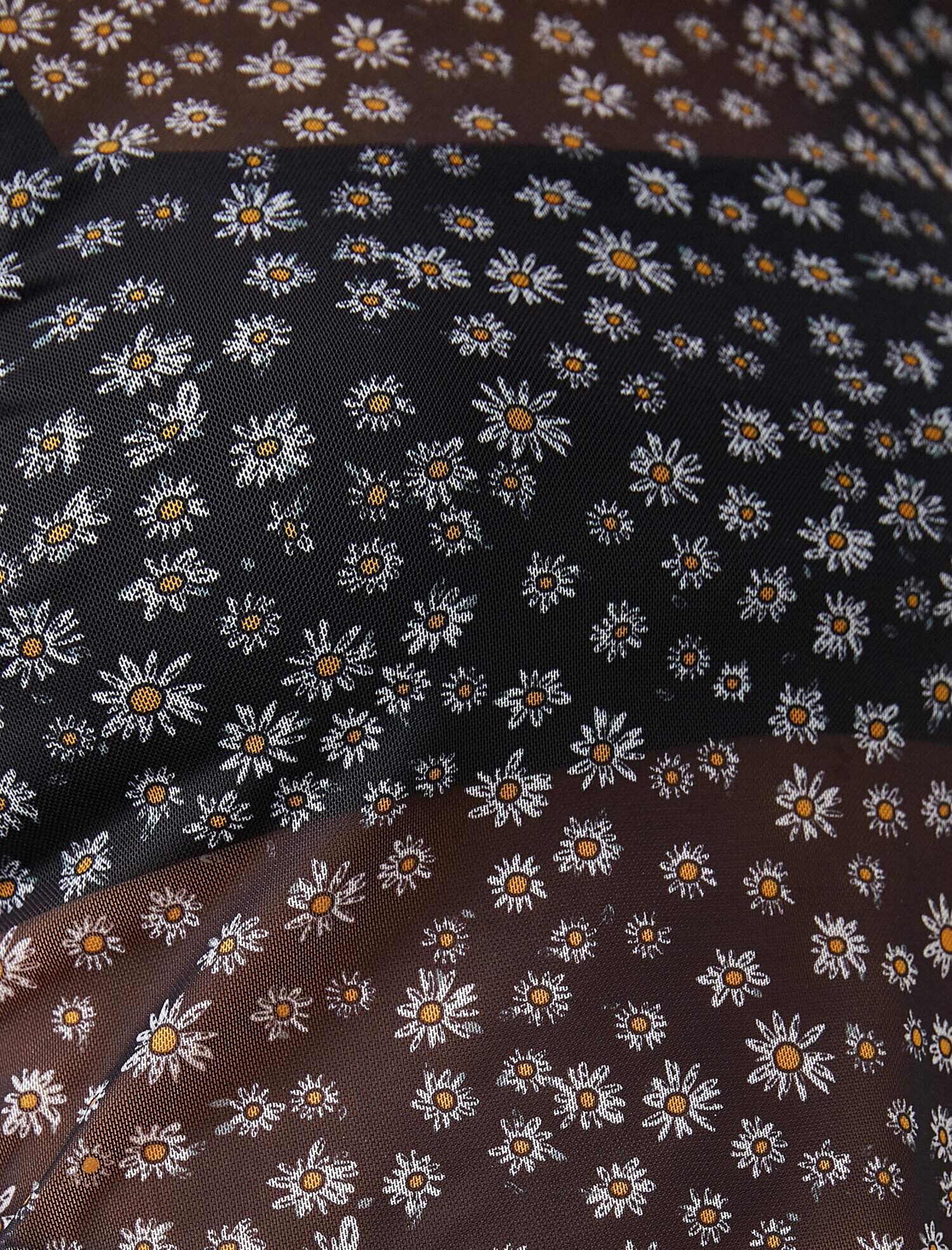   Bisiklet Yaka Desenli Tül Tişört