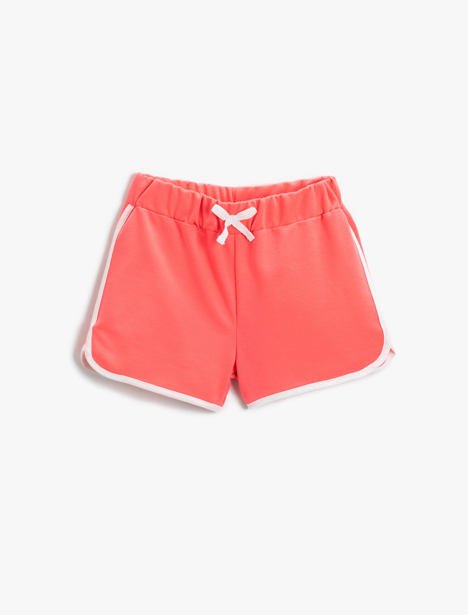  Kız Çocuk Fiyonklu Şeritli Şort Pamuklu