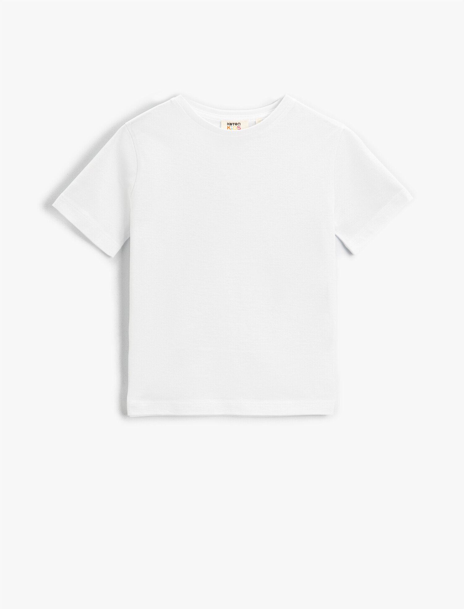  Erkek Çocuk Basic Kısa Kollu Tişört Pamuklu