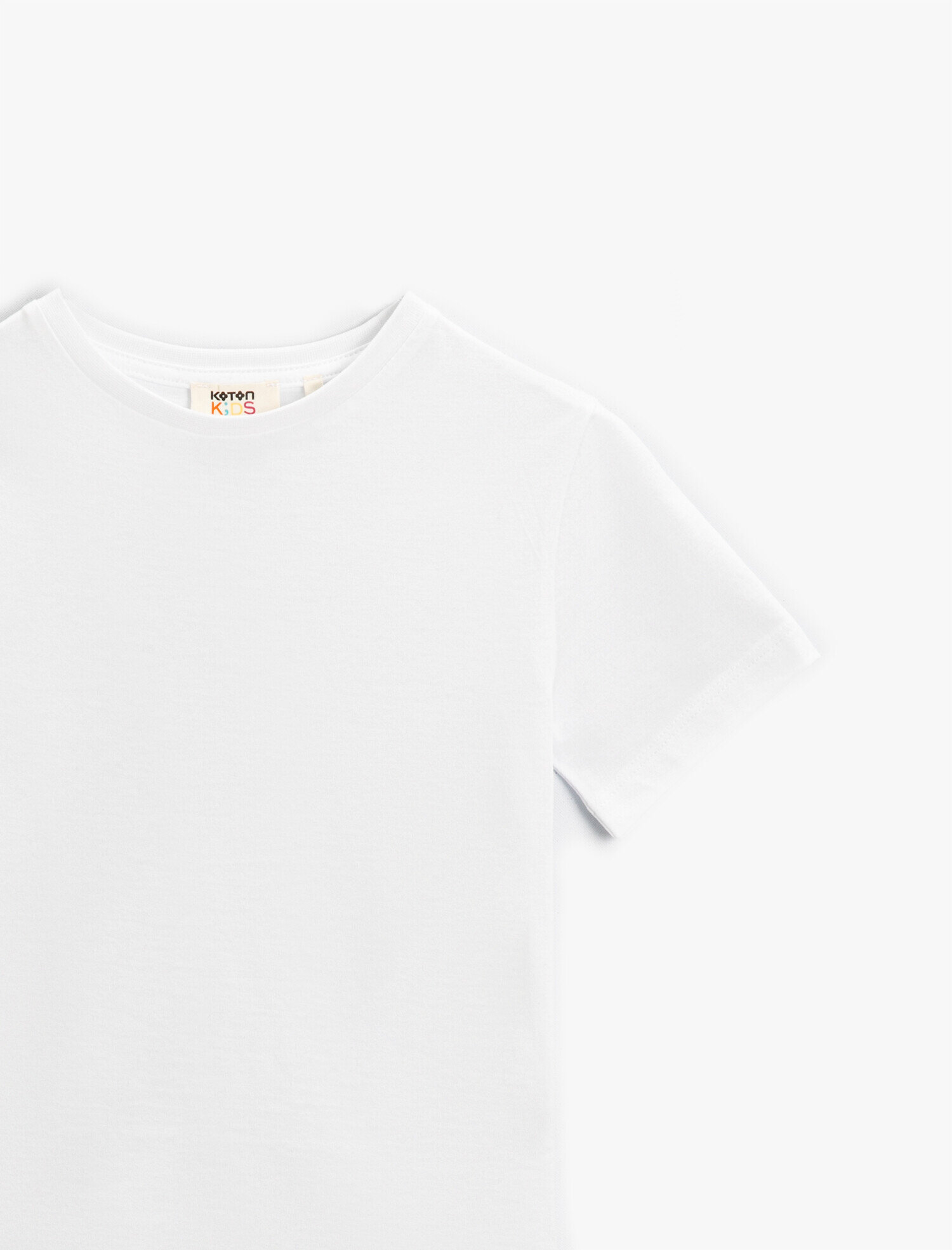  Erkek Çocuk Basic Kısa Kollu Tişört Pamuklu