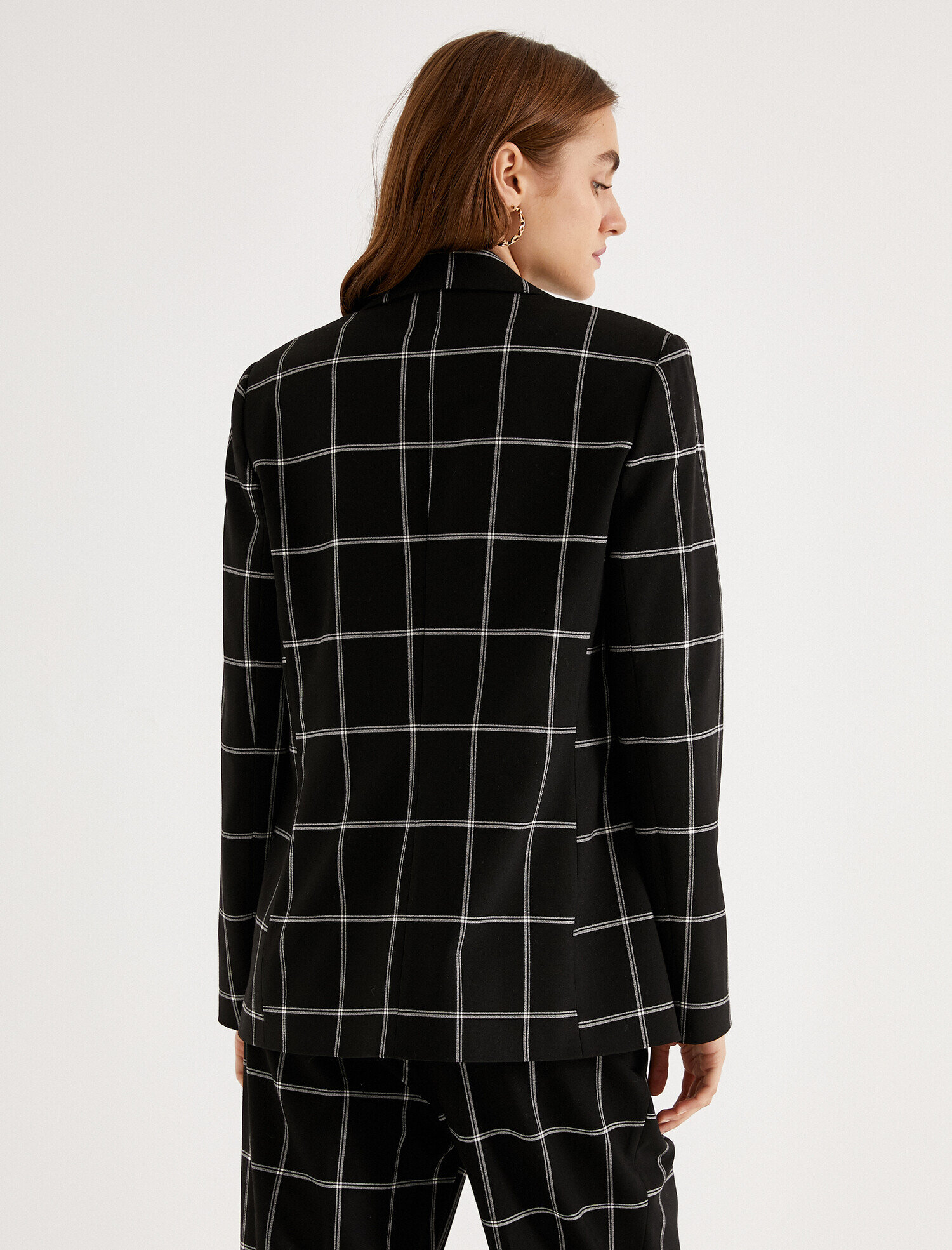   Kareli Blazer Ceket