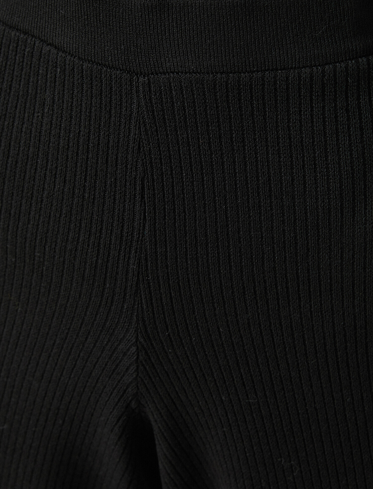   Triko Pantolon Yüksek Bel Geniş Paça