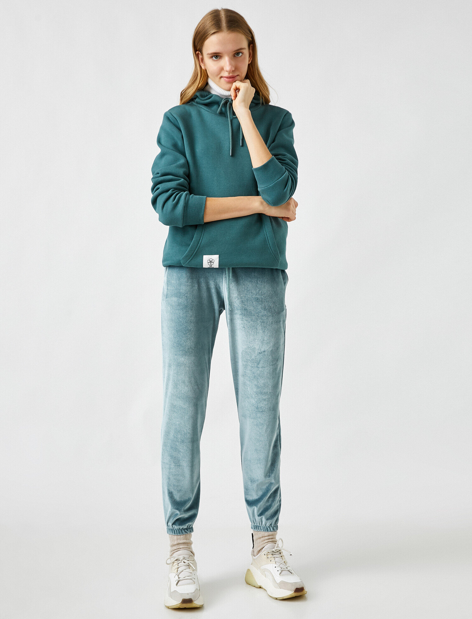   Kadife Eşofman Altı Beli Lastikli