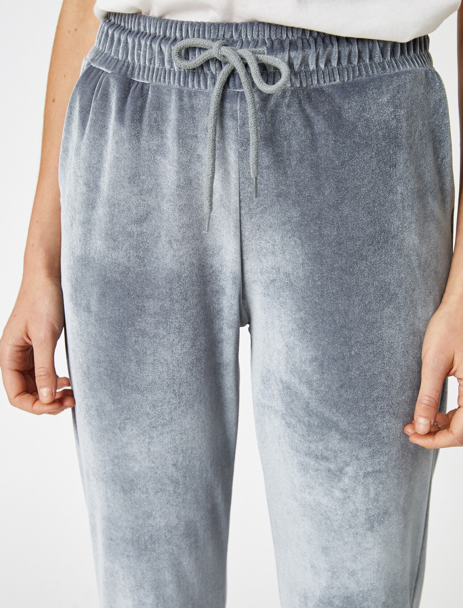   Kadife Eşofman Altı Beli Lastikli