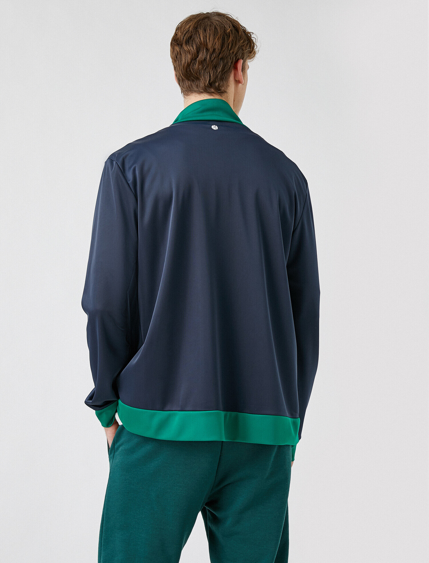   Spor Sweatshirt Dik Yaka Fermuar Detaylı