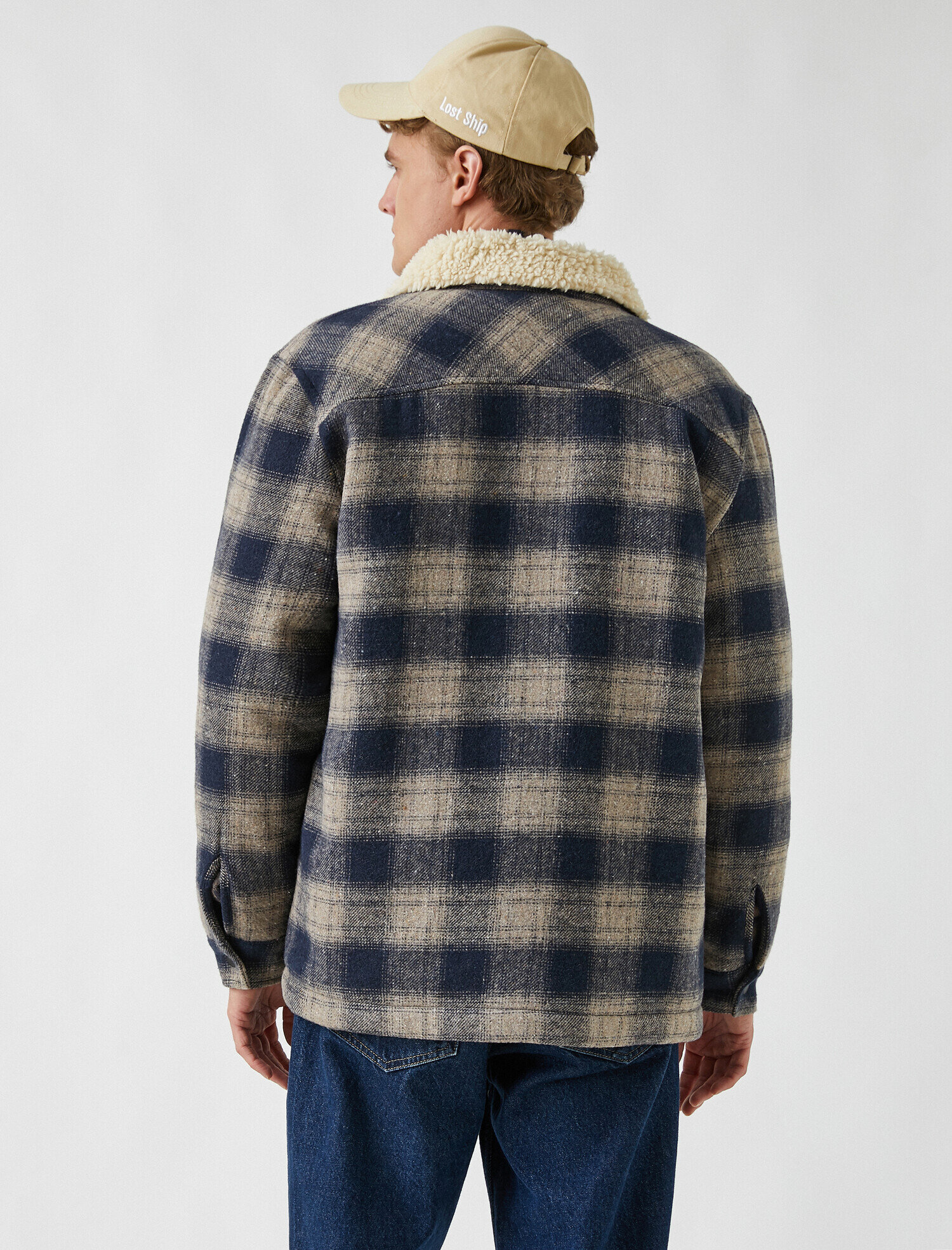   Oduncu Gömlek Ceket Çıtçıt Düğmeli Yaka Detaylı Cepli