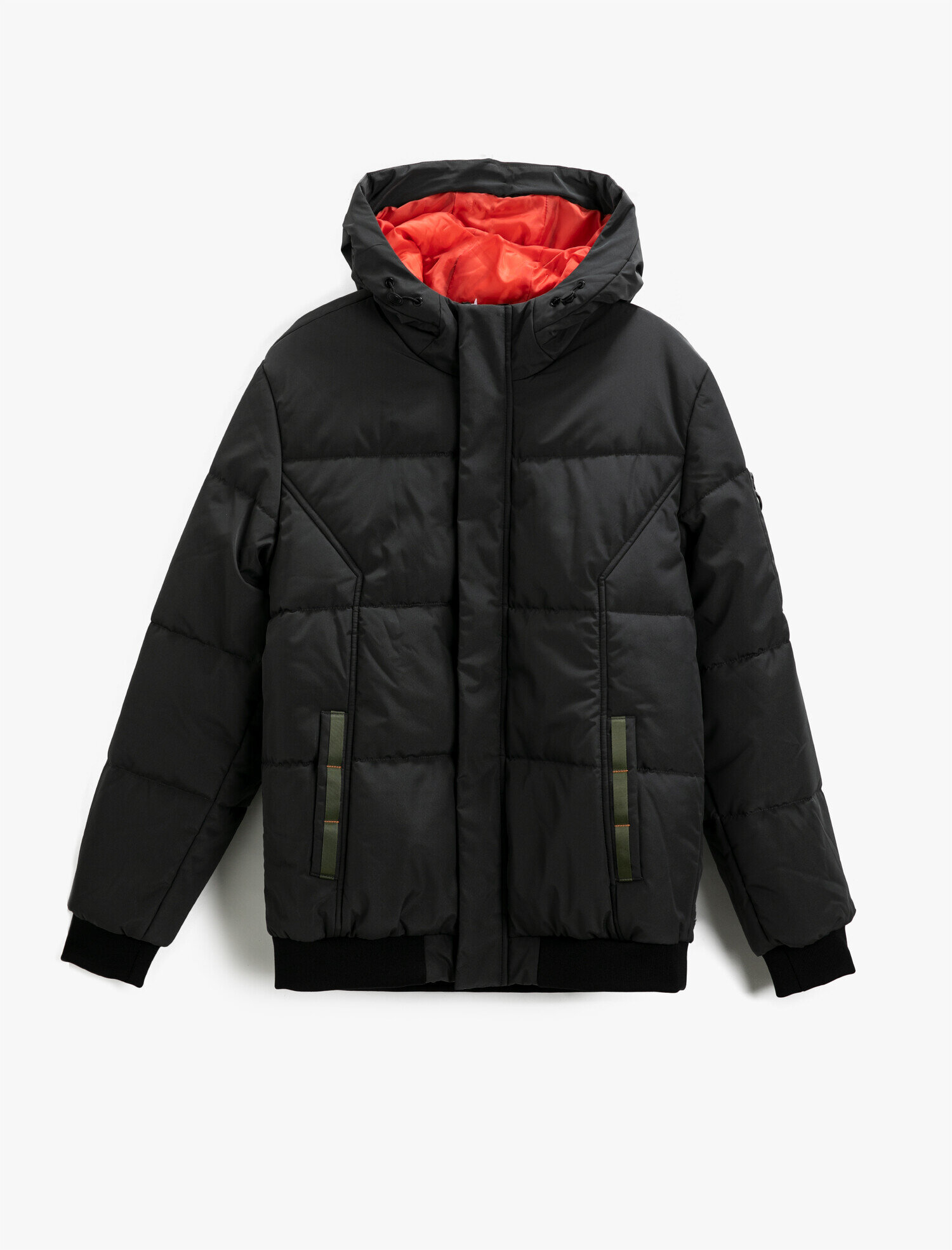   Kapşonlu Kışlık Şişme Mont