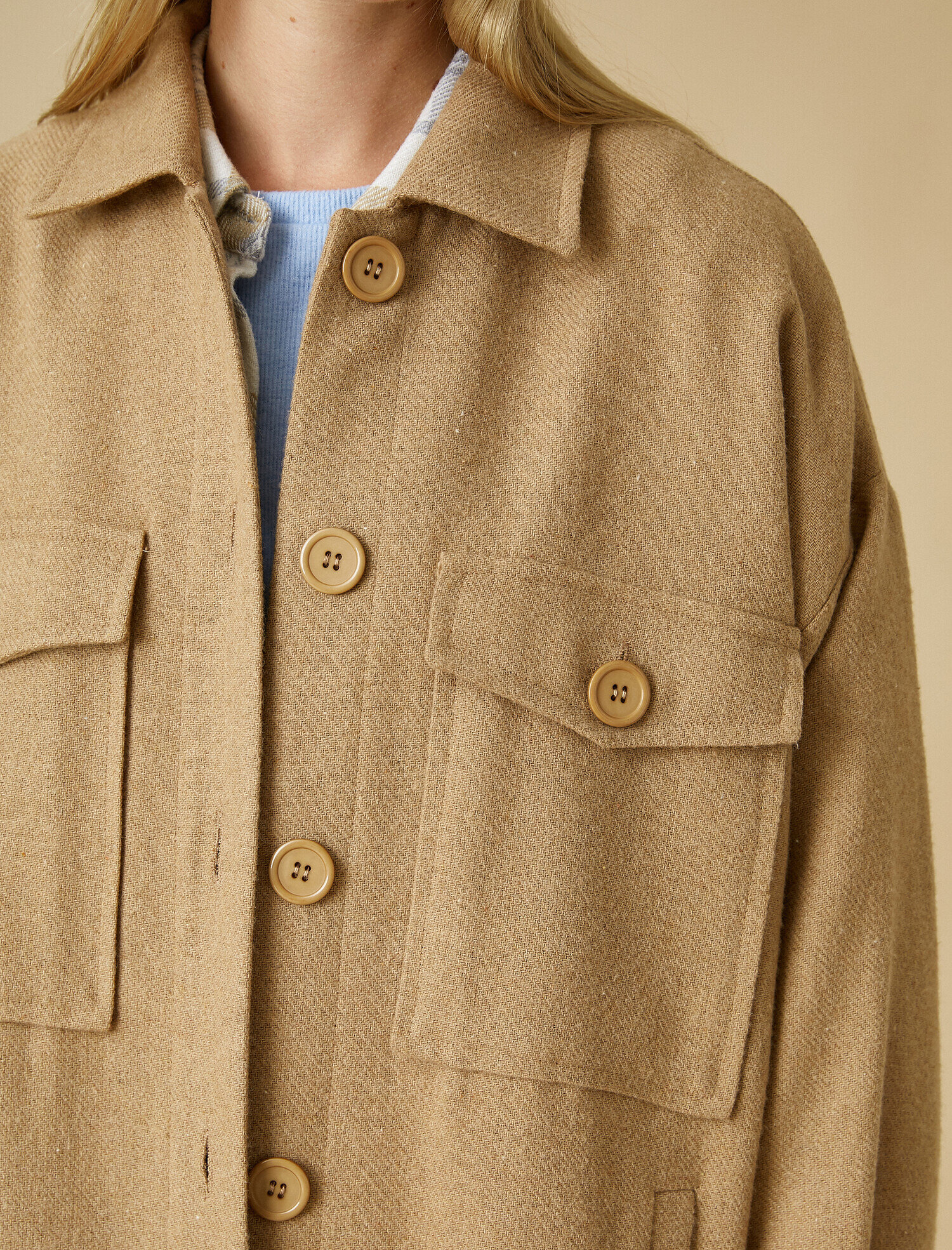   Oversize Uzun Kollu Gömlek