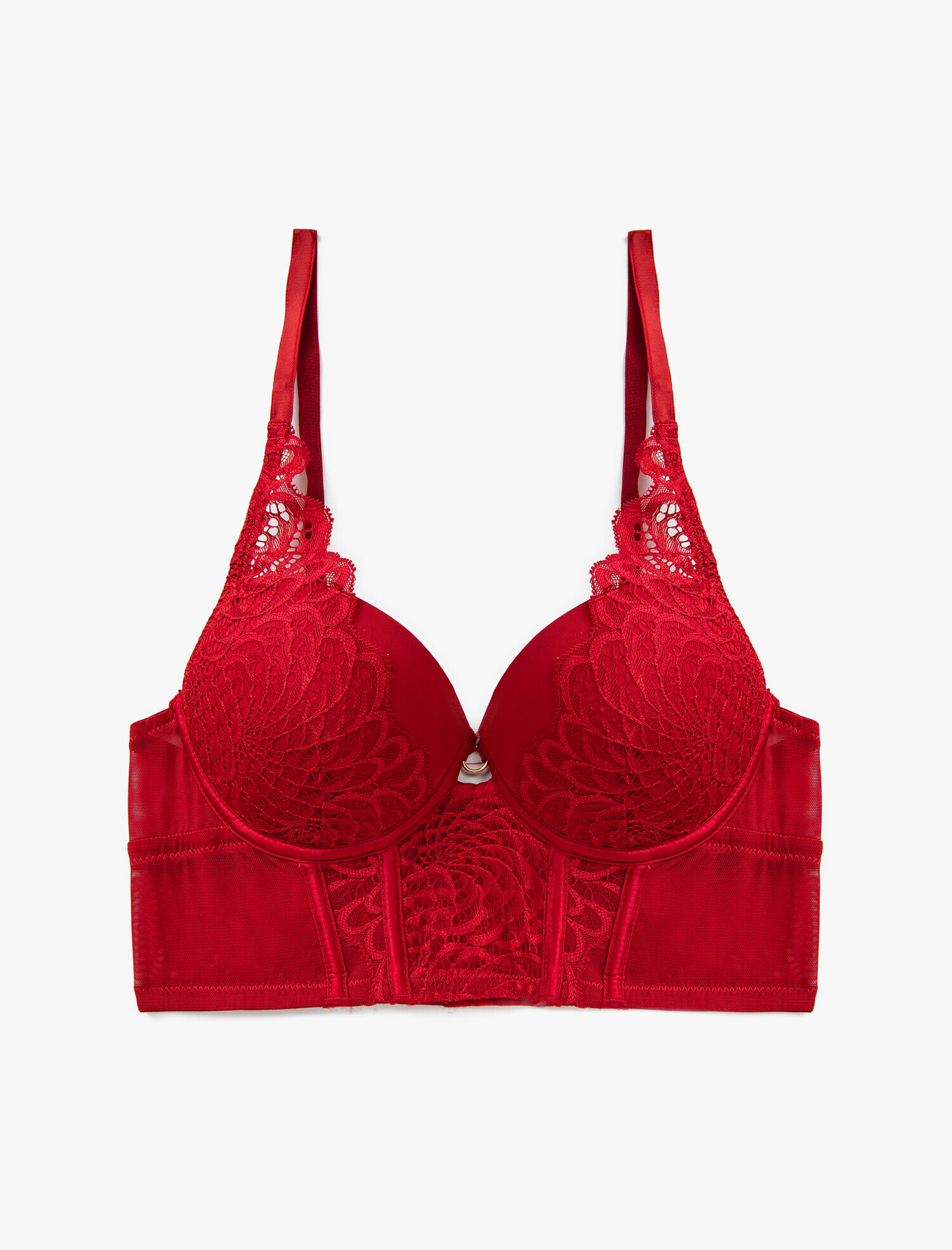 Dantelli Sütyen Dolgusuz Balenli