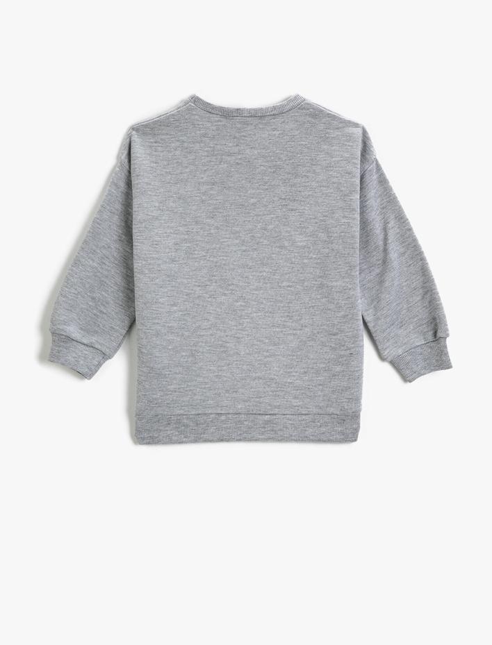 Erkek Çocuk Baskılı Sweatshirt Uzun Kollu
