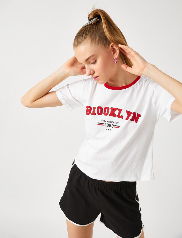  Kısa Kollu Bisiklet Yaka Tişört