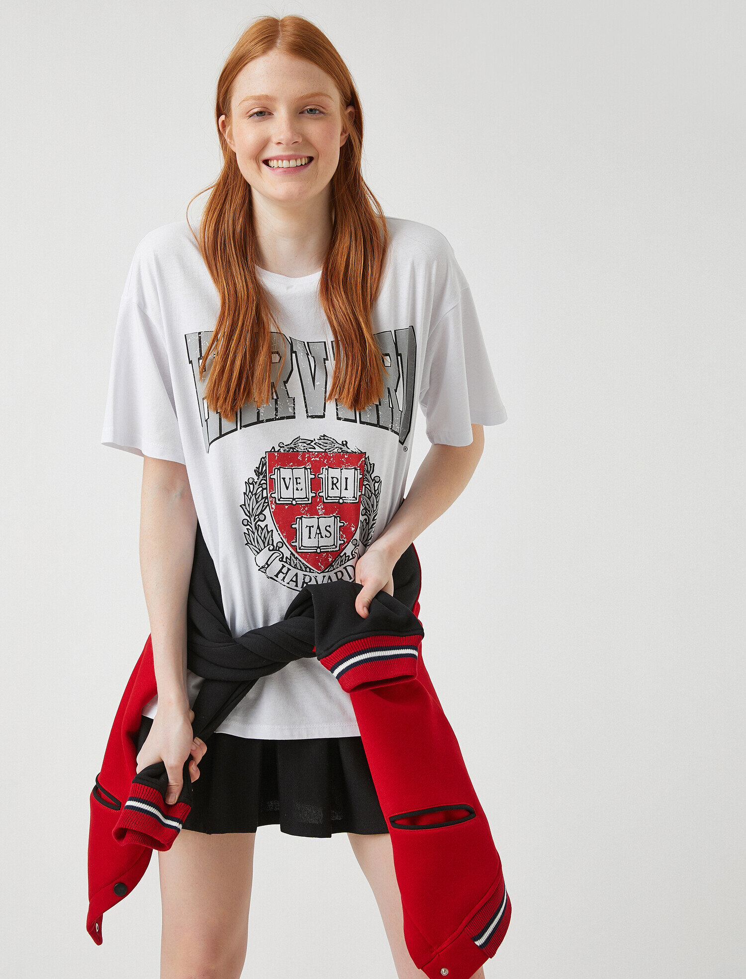   Harvard Baskılı Lisanslı Kısa Kollu Tişört