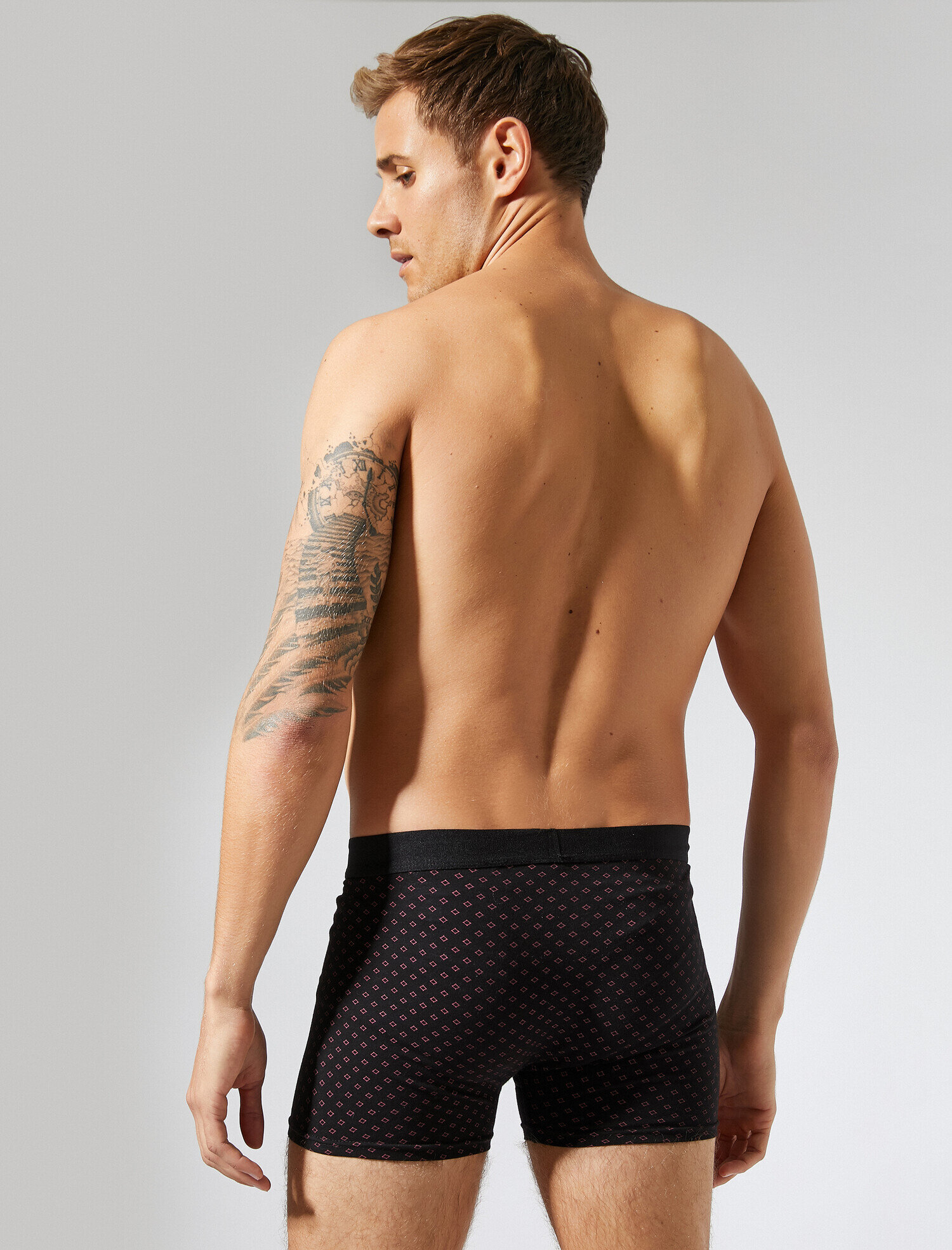   Pamuklu Basic 3'lü Boxer Seti