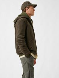 Kapüşonlu Şerpalı Mont