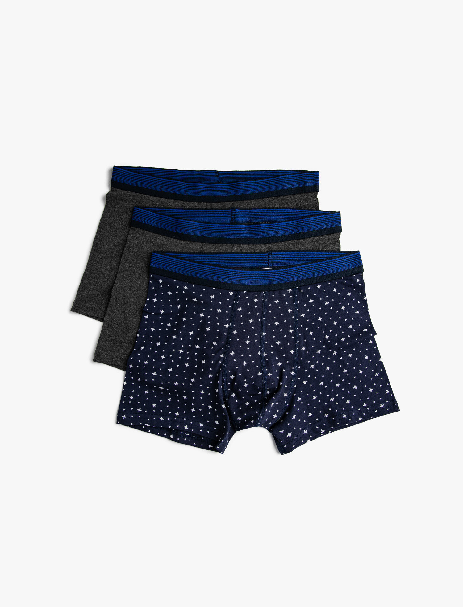   Pamuklu 3'lü Basic Boxer Seti