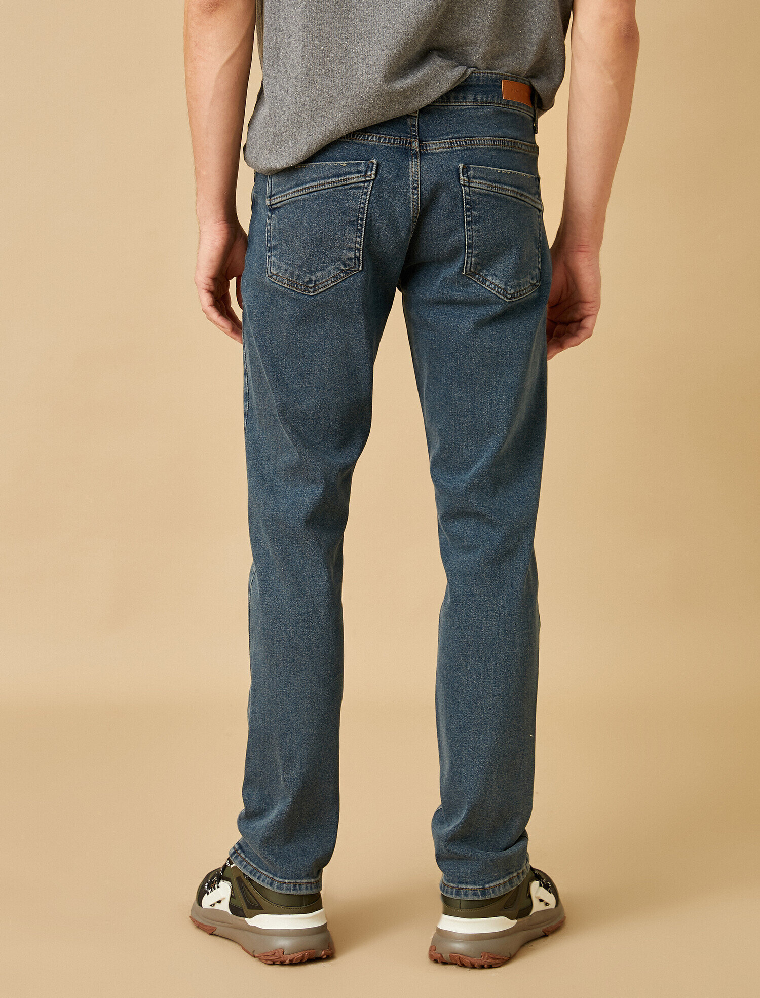   Straight Fit Boru Paça Kot Pantolon - Mark Jean