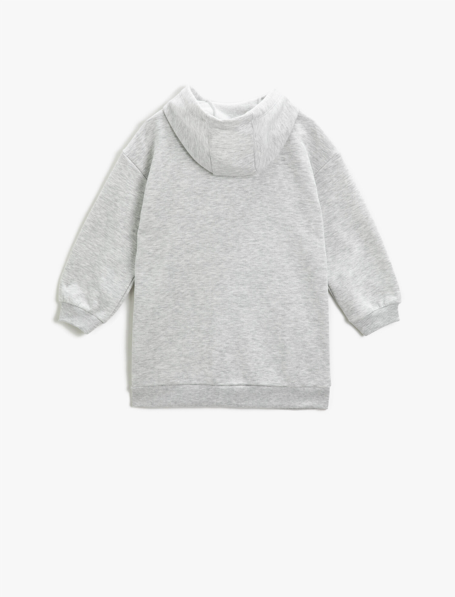  Kız Çocuk Snoopy Lisanslı Sweat Elbise Baskılı Kapüşonlu