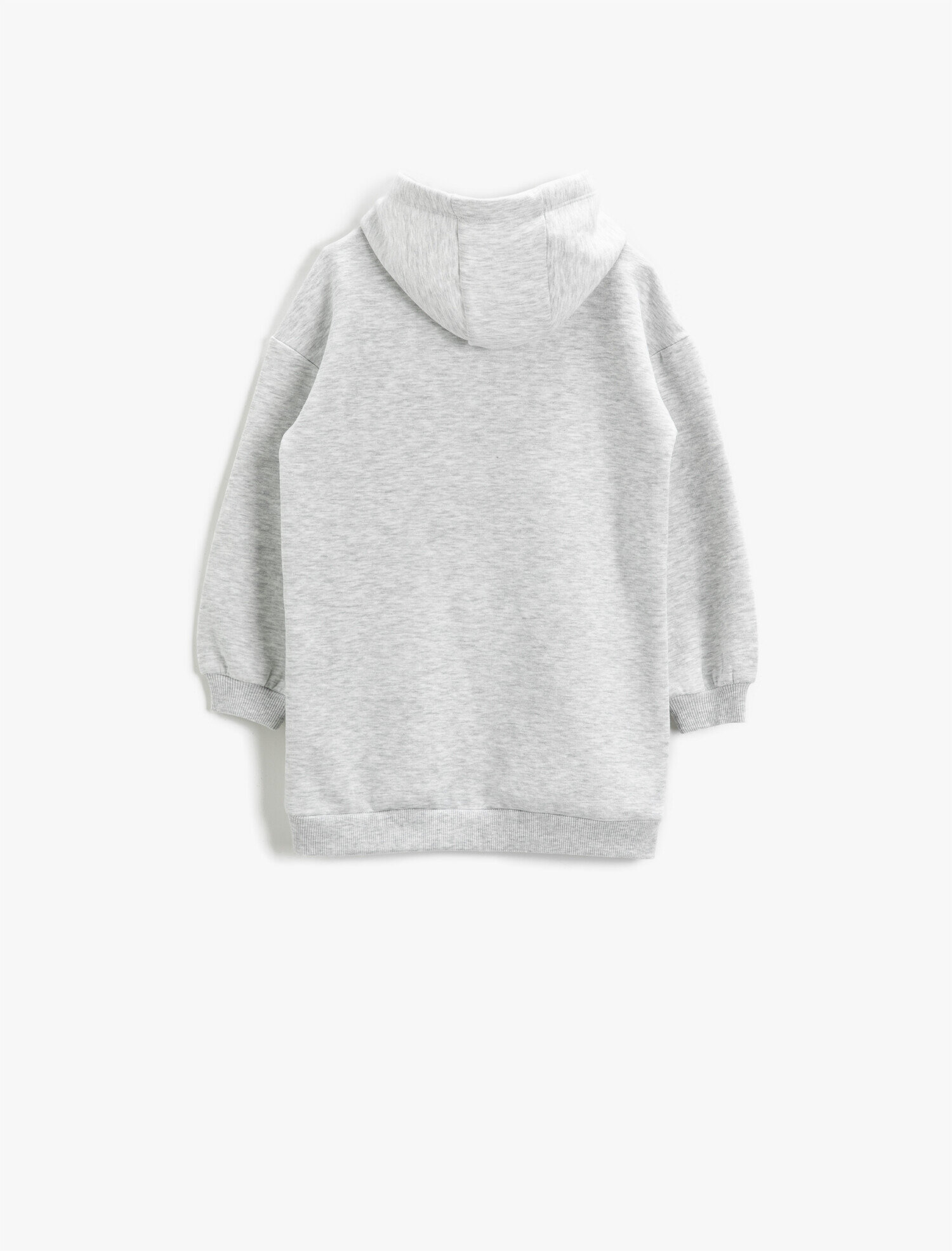  Kız Çocuk Snoopy Lisanslı Sweat Elbise Baskılı Kapüşonlu