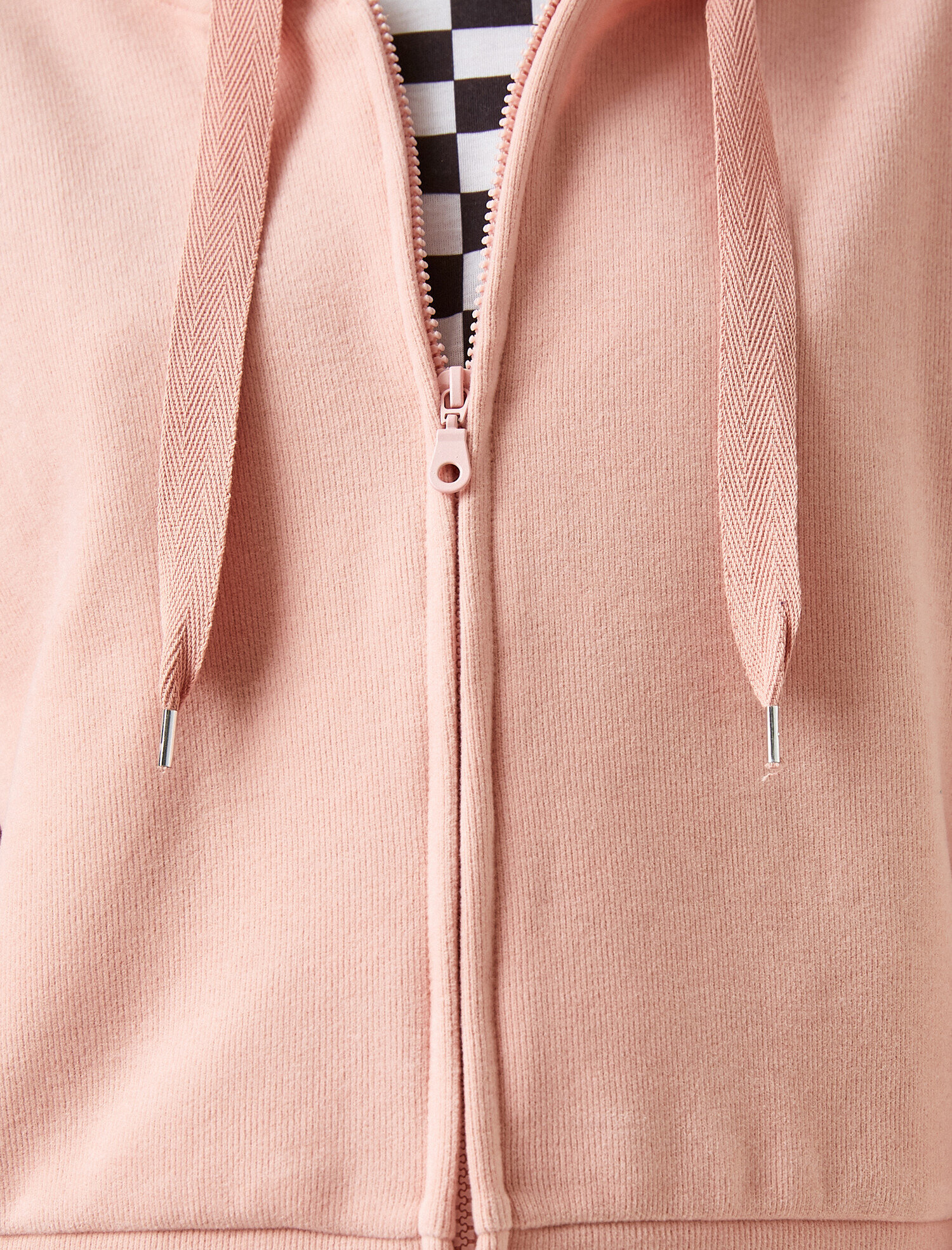   Fermuarlı Kapüşonlu Cepli Sweatshirt