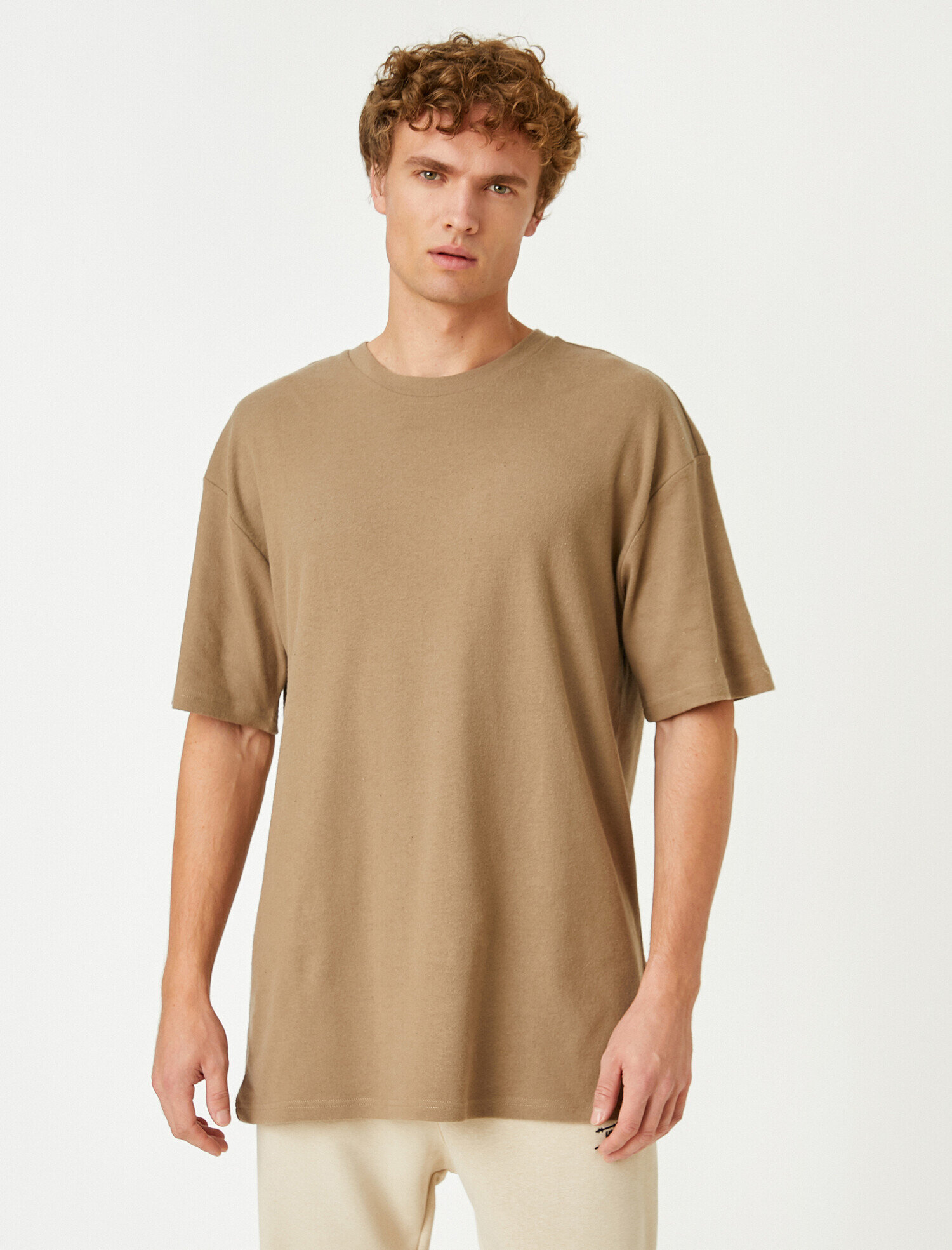 Basic Oversize Tişört Pamuklu