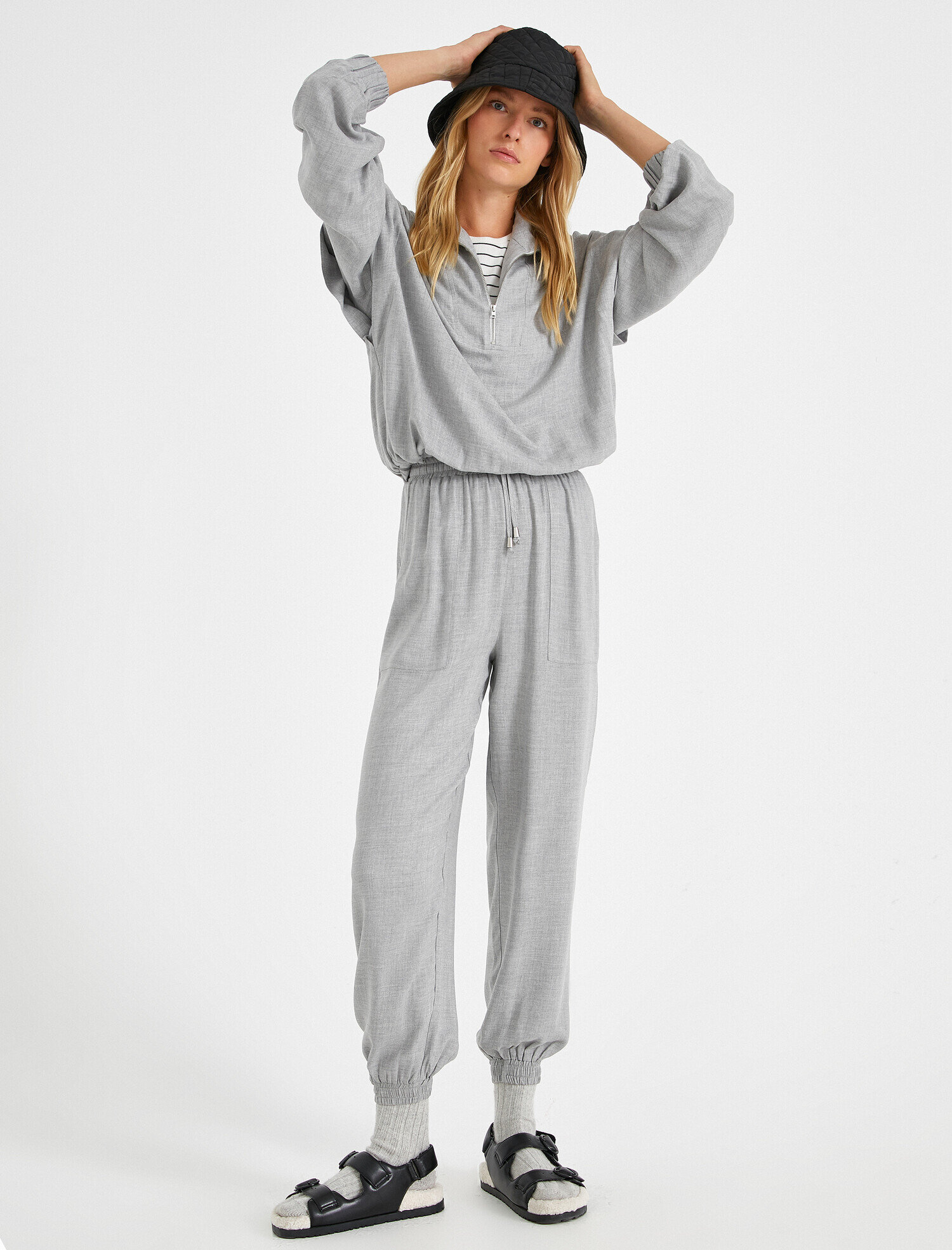   Beli Lastikli Jogger Pantolon