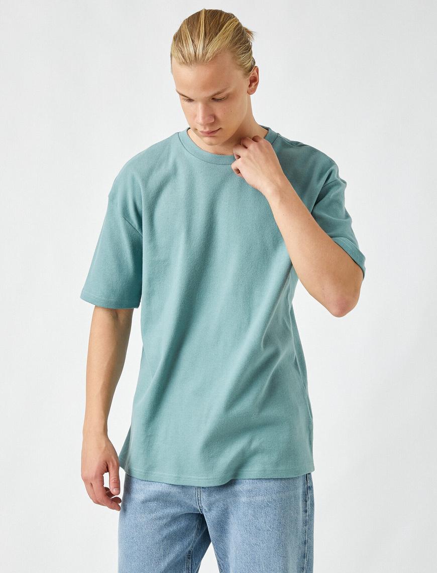   Basic Oversize Tişört Pamuklu