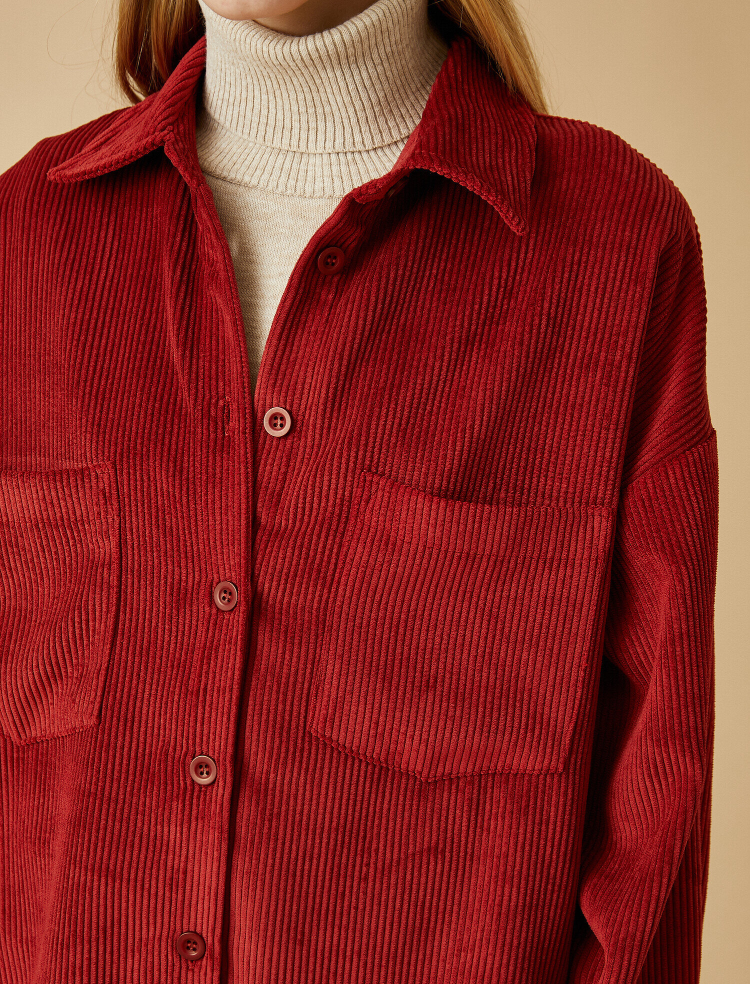   Uzun Kollu Cepli Gömlek