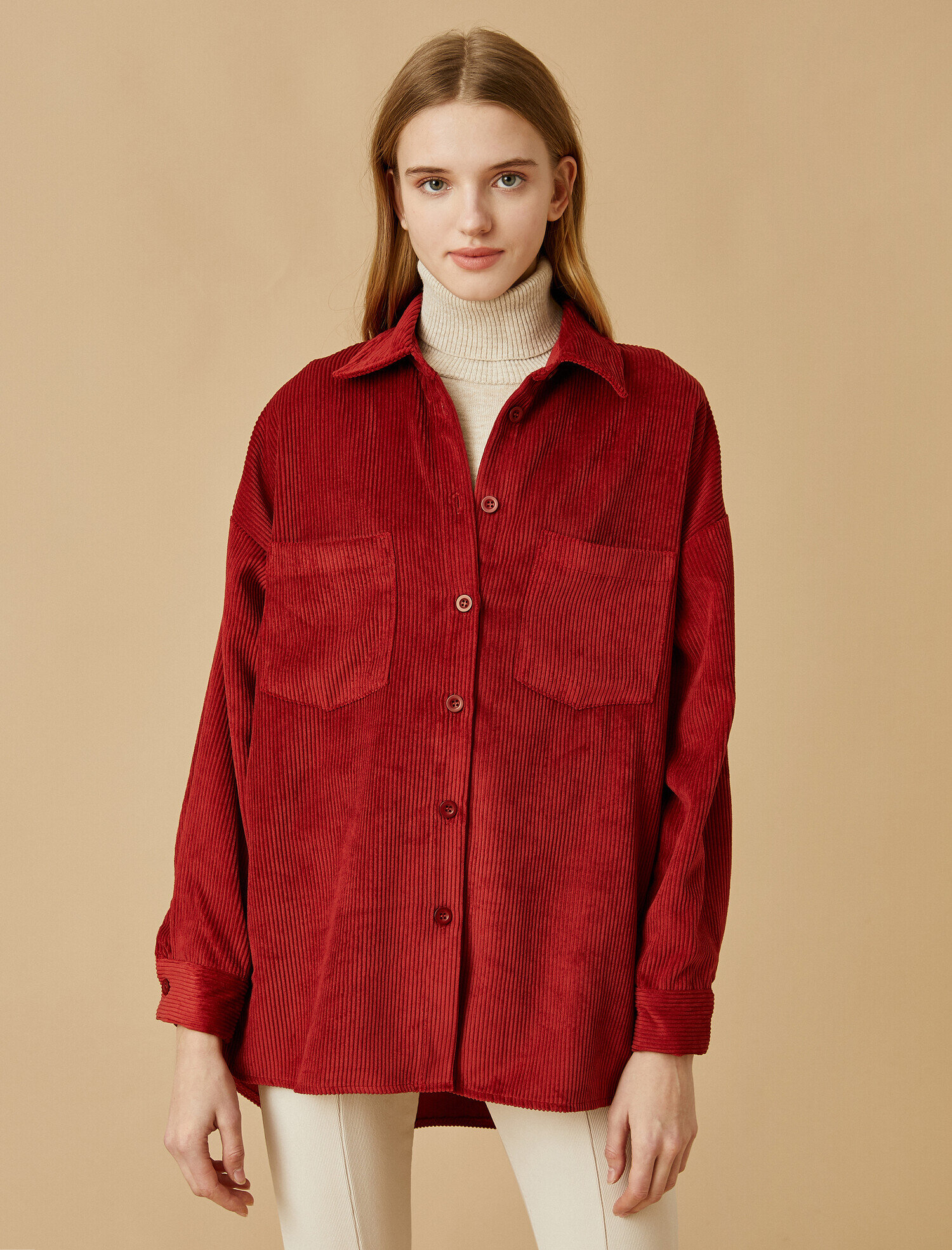   Uzun Kollu Cepli Gömlek