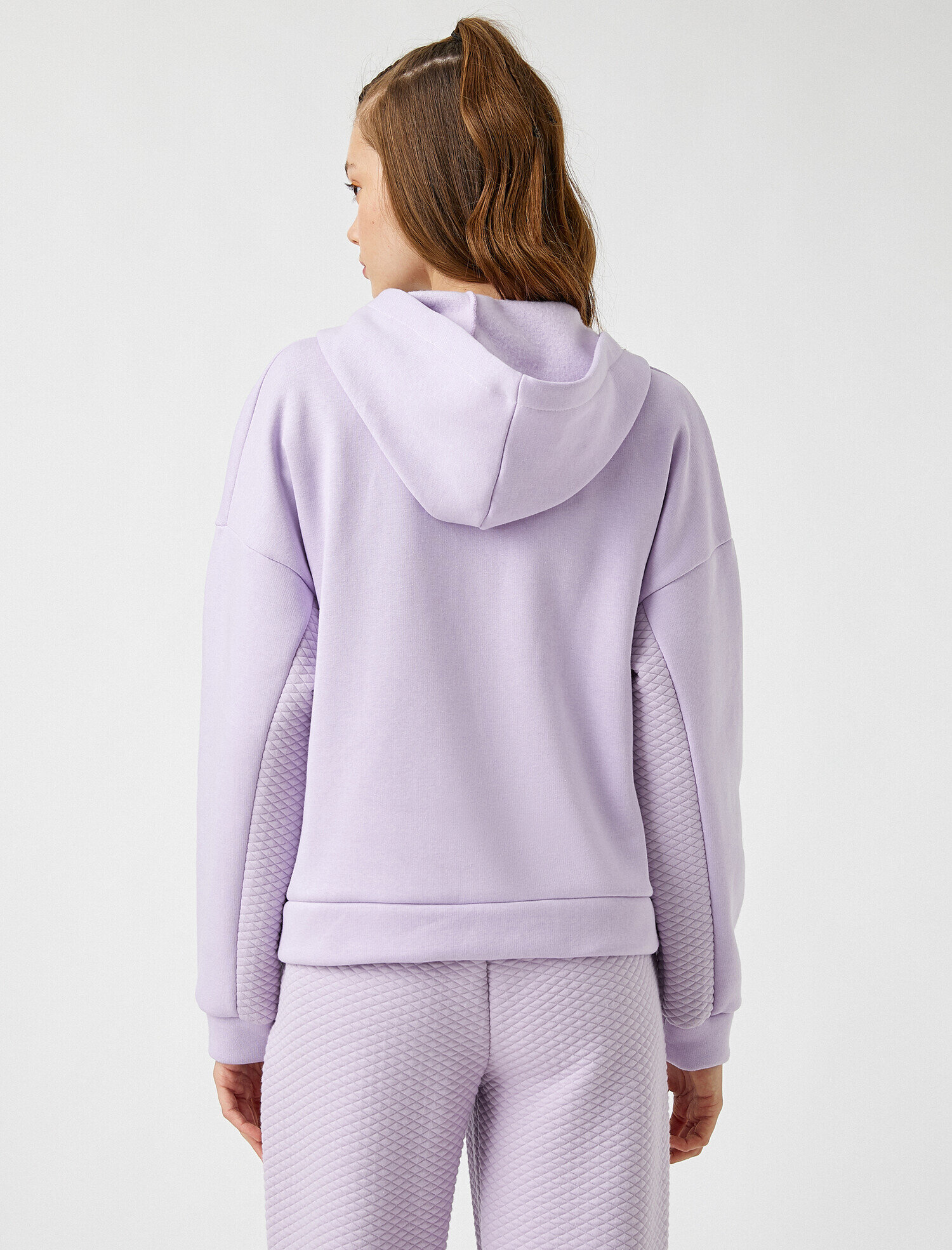 Kapüşonlu Cepli Fermuarlı Sweatshirt