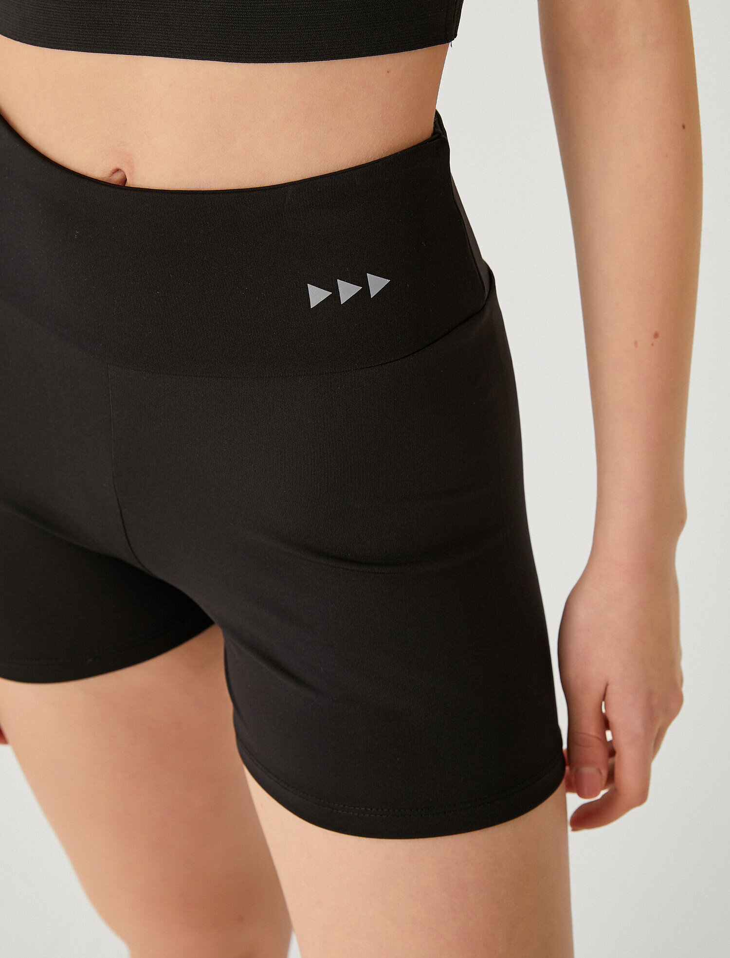   Yüksek Bel Kısa Spor Taytı