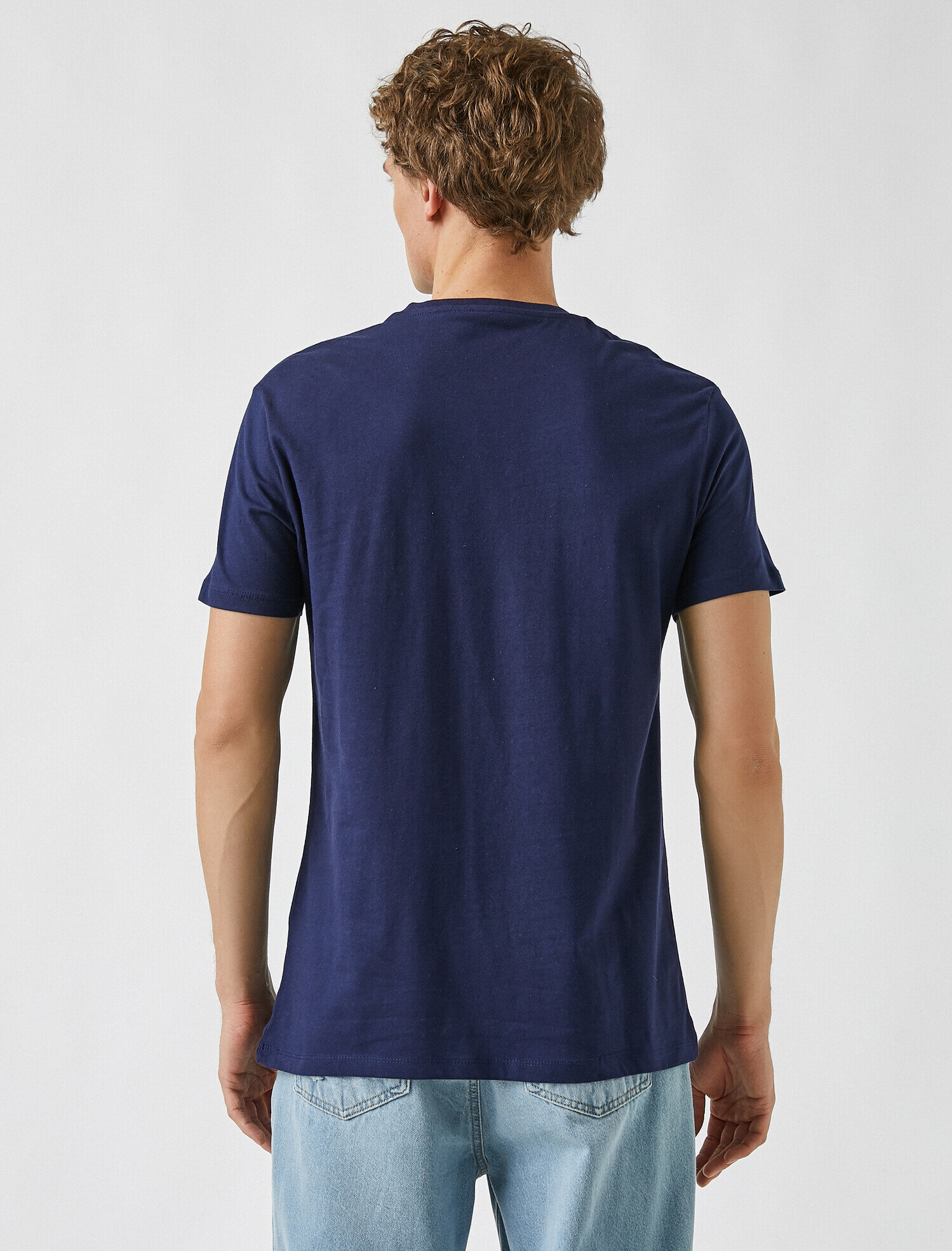 Basic Tişört Bisiklet Yaka