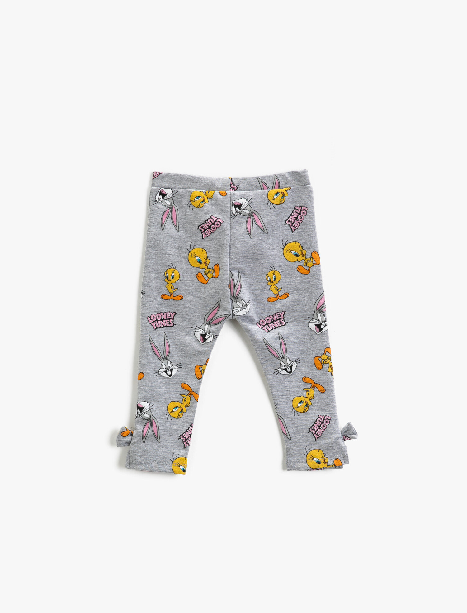 Kız Bebek Looney Tunes Baskılı Tayt Paçası Fiyonklu Lisanslı