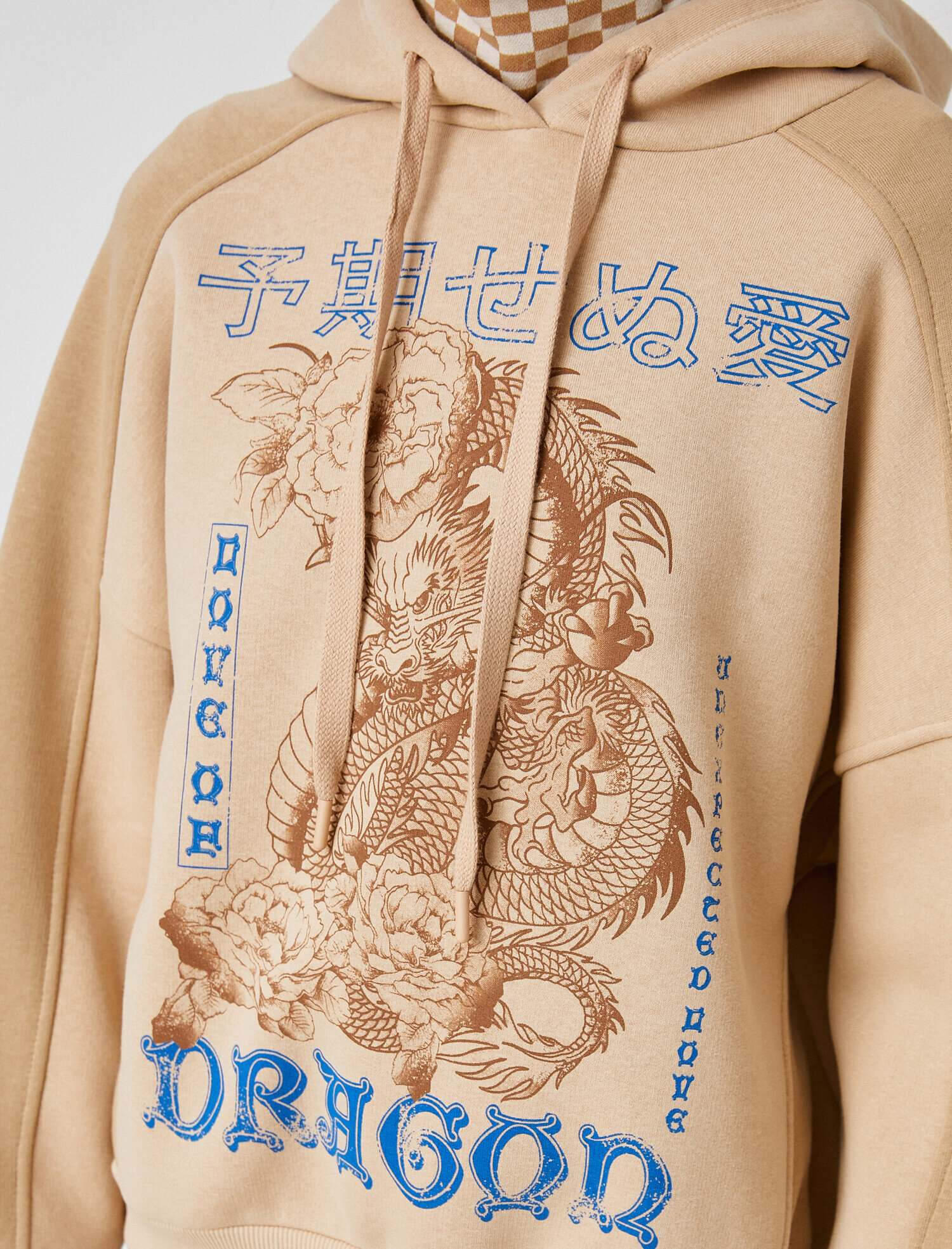   Kapüşonlu Baskılı Sweatshirt