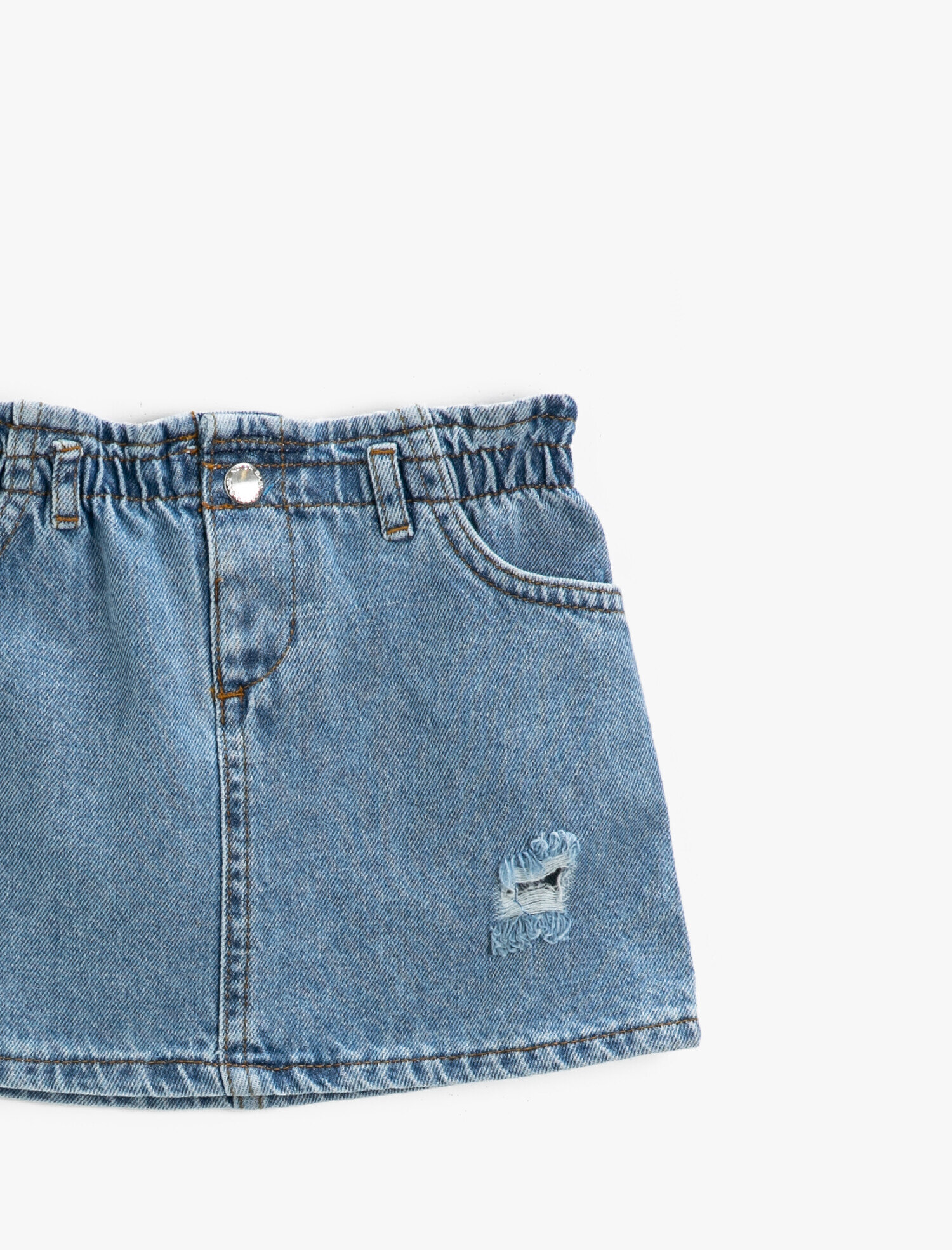  Kız Bebek Denim Kot Etek Pamuklu