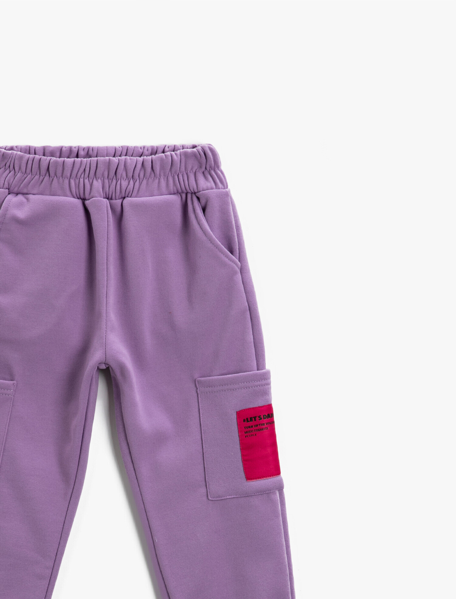  Kız Çocuk Baskılı Kargo Jogger Eşofman Altı