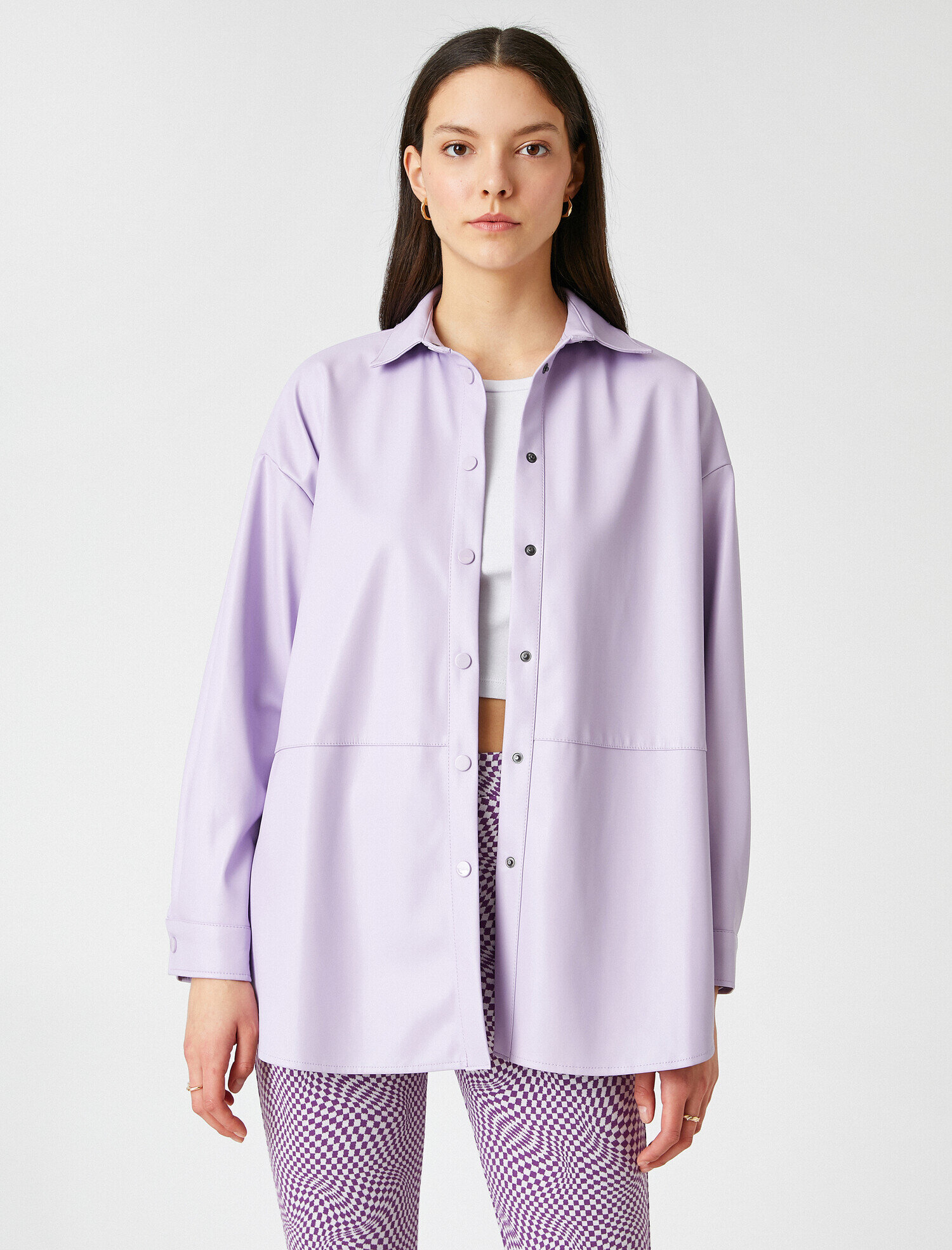 Uzun Kollu Oversize Gömlek