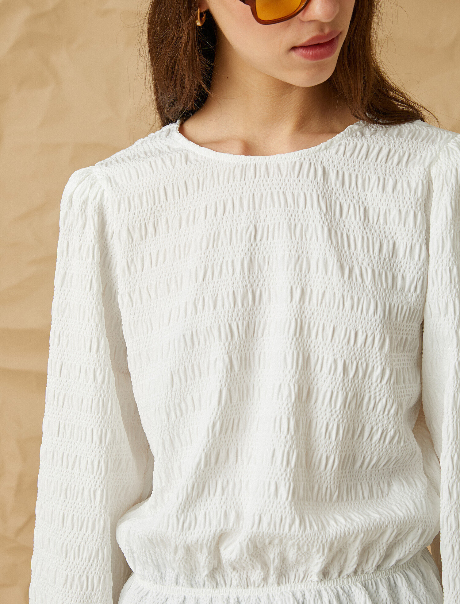   Fırfırlı Uzun Kollu Bluz