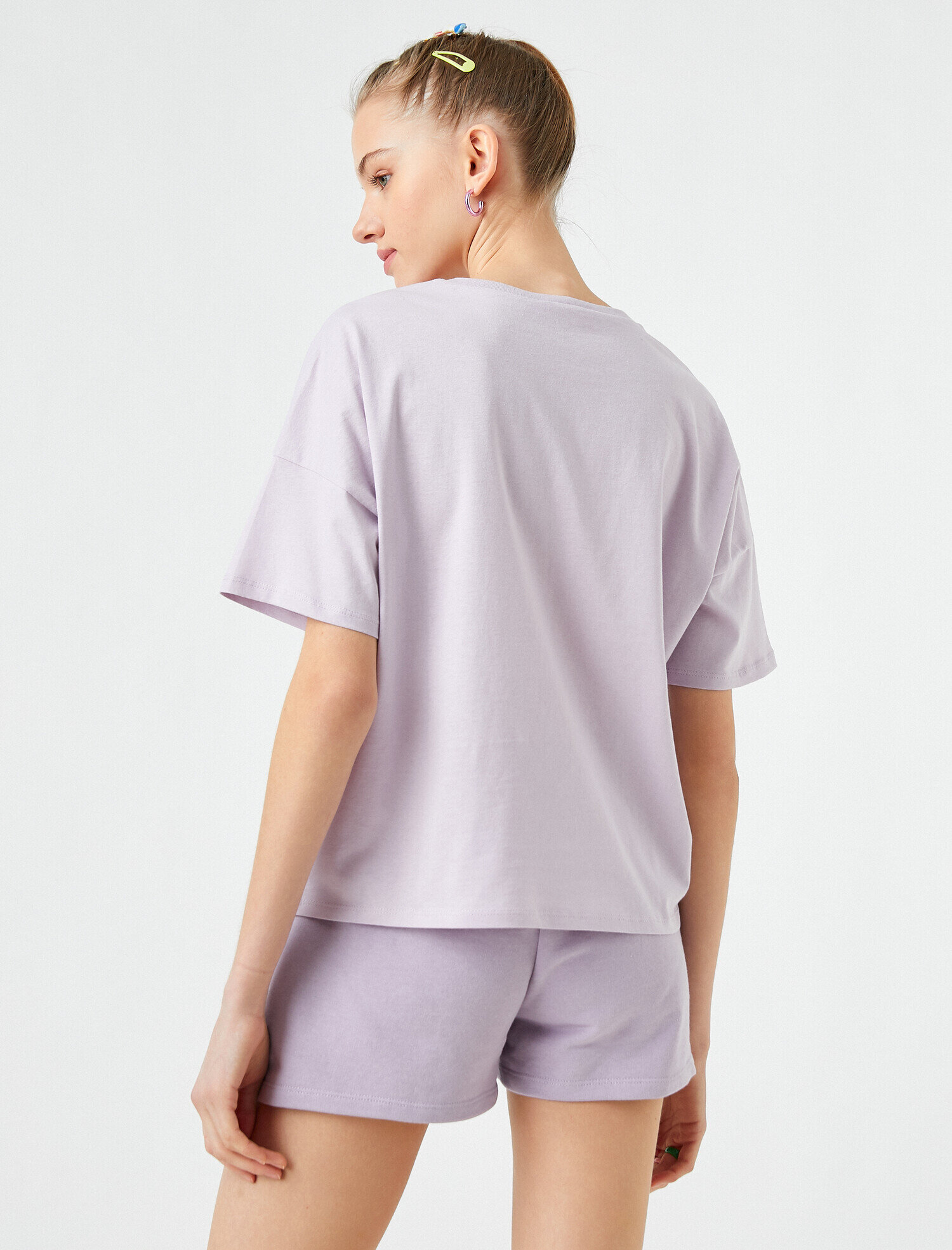   Baskılı Kısa Kollu Tişört