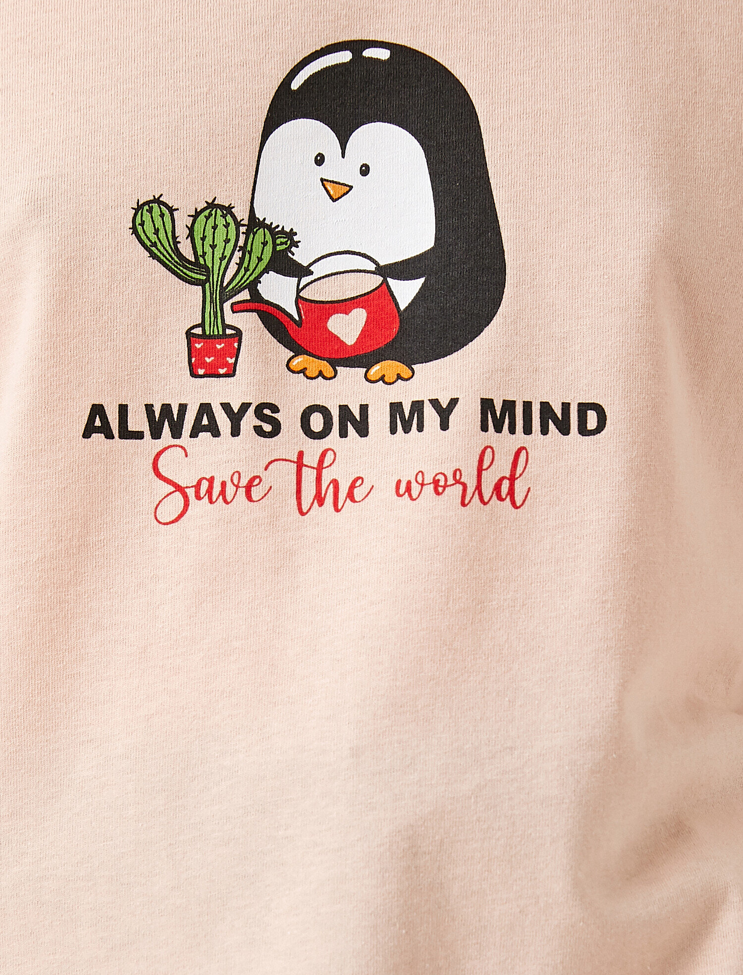   Baskılı Kısa Kollu Tişört