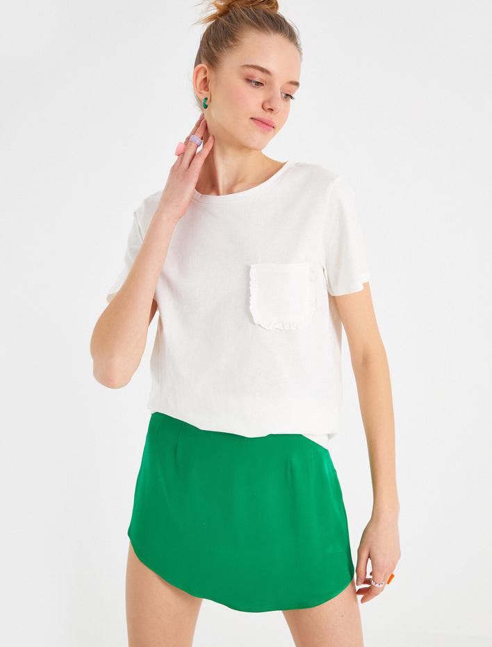  Kısa Kollu Bisiklet Yaka Tişört