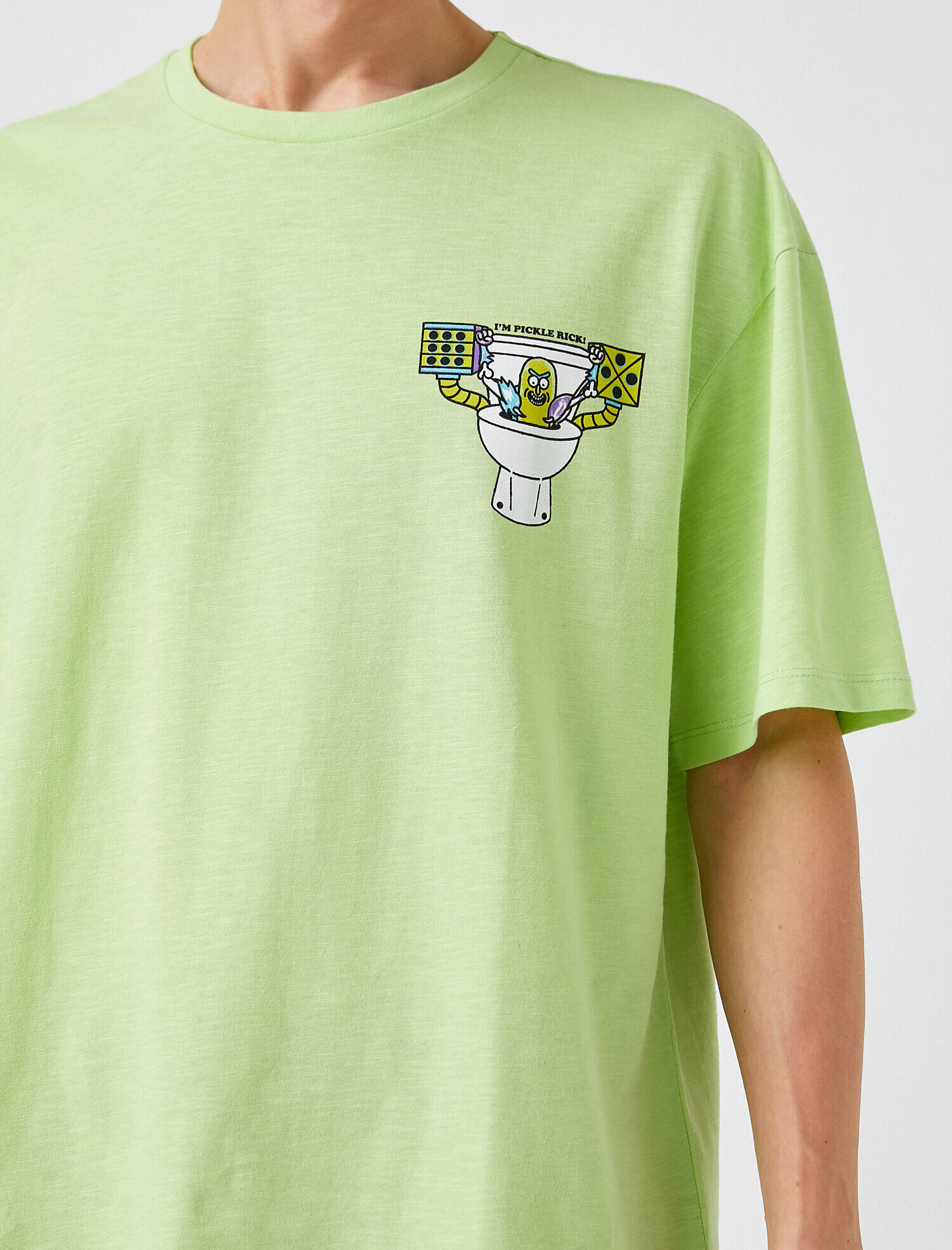   Rick and Morty Oversize Tişört Lisanslı Baskılı