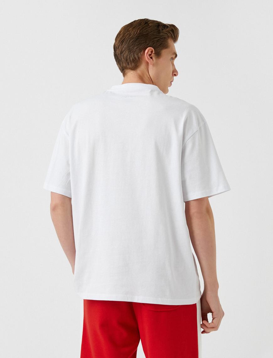   Oversize Samuray Baskılı Tişört