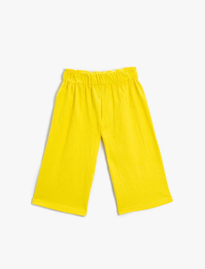 Kız Çocuk Basic Geniş Paça Pantolon
