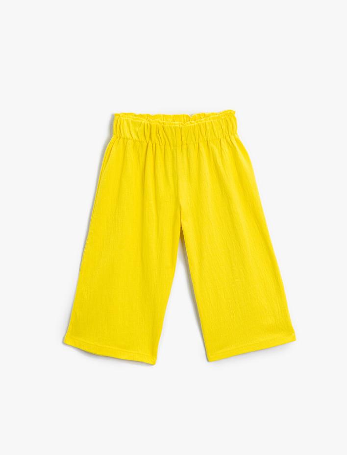 Kız Çocuk Basic Geniş Paça Pantolon