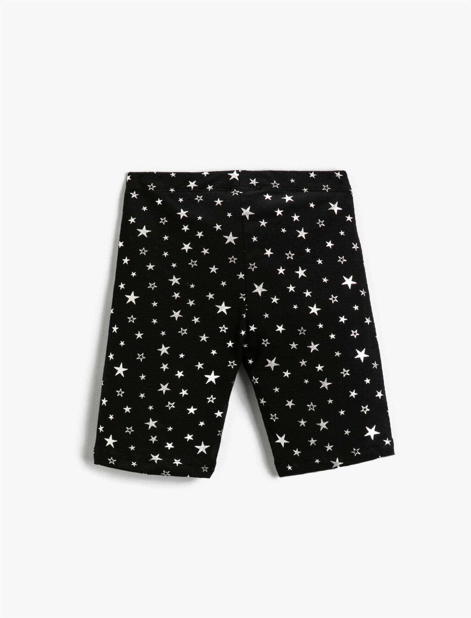  Kız Çocuk Yıldız Baskılı Kısa Tayt Pamuklu