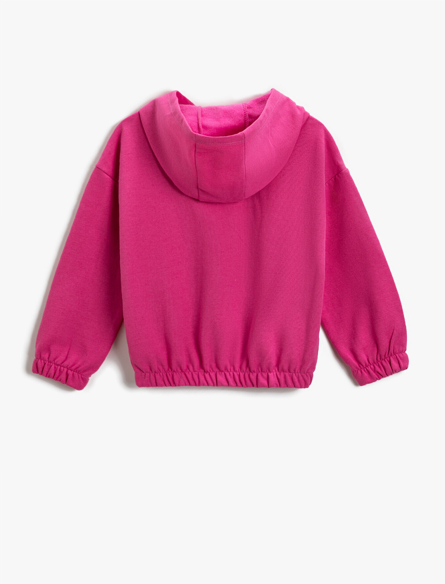  Kız Çocuk Baskılı Kapüşonlu Sweatshirt Pamuklu