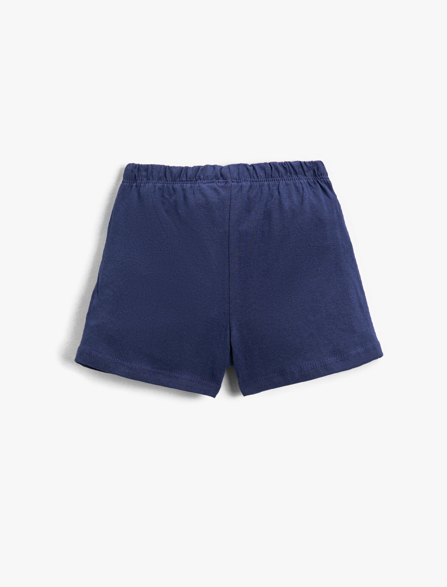  Kız Çocuk Şort Pamuklu Beli Bağcıklı Flamingo Baskılı